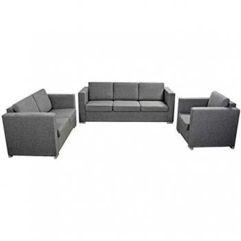 Pale Gray Trio Sofa Kit – Upholstered Fabric