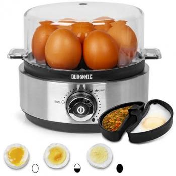 Duronic Eb40: Hervidor de Huevos 400W – 7 Porciones con Termostato y Apagado Automático