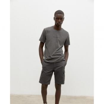 Ecoalf Top a manica singola birca caviar S