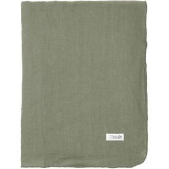 Nappe en lin écologique Broste Copenhagen Gracie 160 x 200 cm vert thym