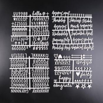 Juego de Números Cambiables para Tablero de Letras