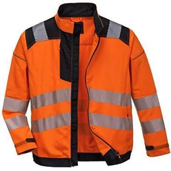 Krähe WORKWEAR Portwest T500 Warnjacke, orange schwarz, 3XL