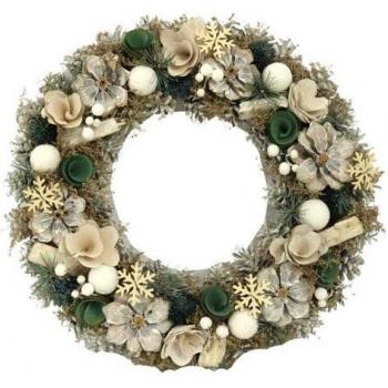 Corona de Piñas y Flores Vacchetti Ø45 cm