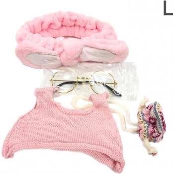 Plush Duck Toy with Kawaii Clothing
