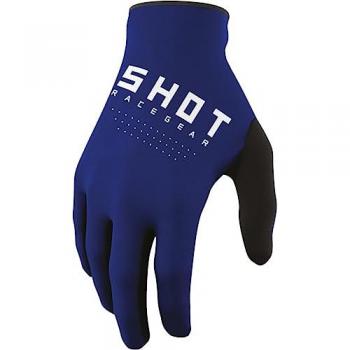 Gants moto cross SHOT RACE GEAR Draw Kid Blue