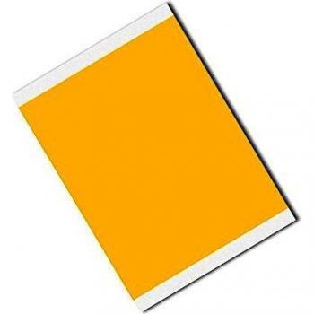 Amber Acrylic Film Tape, 12.7 cm x 10.2 cm Rectangular, Conversion from 3 m Tape, Case of 25, Brown
