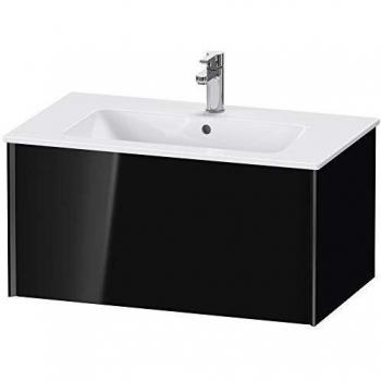 Duravit XViu Waschtisch-Unterschrank, schwarz hochglanz, 48 cm hoch