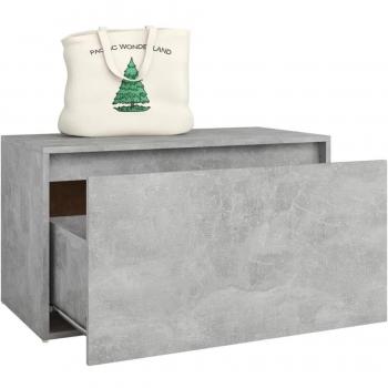 Banc d'Entrée Design Béton 80x40x45 cm