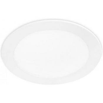 LED Downlight Panel, Recessed, Round, Matt White, Easy Installation, Warm Light