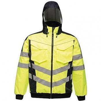 Blouson tactique Regatta 20790 – visiblité supérieure, jaune/bleu marine XXL