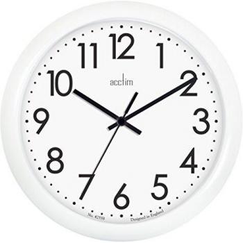 Acctim Abingdon White Wall Clock 25.5cm