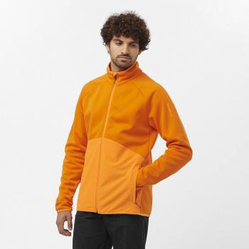 Pile Uomo Salomon Essential Warm Full Zip Arancione