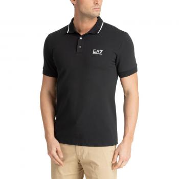 Polo Blu Piquet Bordino EA7 Emporio Armani Uomo S