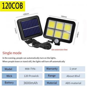 300W Waterproof Solar LED Outdoor Wall Lamp