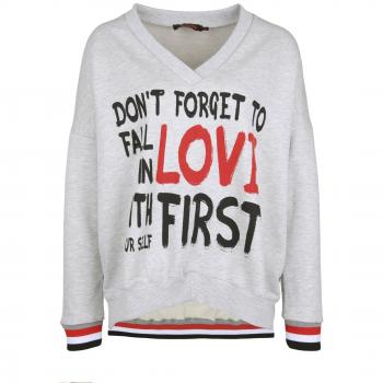 Miss Good Life Women's Hoodie „Fallen Sie nicht in die Liebe?“ – 80 % Baumwolle, 20 % Polyester, XXL