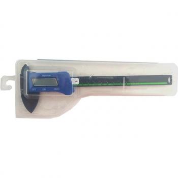 Étrier numérique 6 pouces 0-150 mm en fibre de carbone bleu