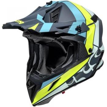 Motocross IXS 189 2.0 Casque – XL – Jaune/Bleu