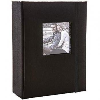Kenro Black Linen Photo Book for Family Memories – 36 Pictures