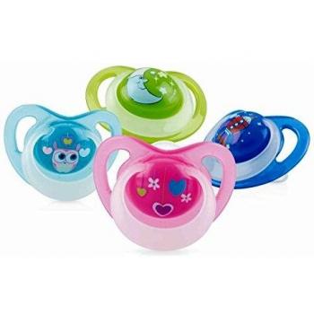 Nûby Lot de 2 Sucettes Phosphorescentes 0-6 Mois