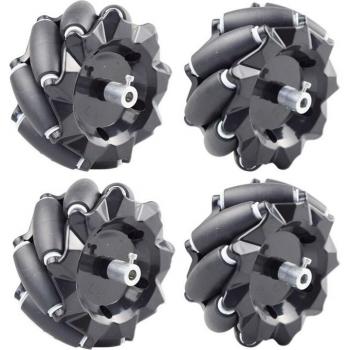 15KG Rated 96mm Omni Mecanum Wheel with 6mm TT Hubs for STEM Robotics