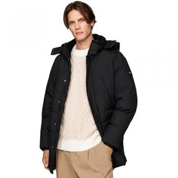 Tommy Hilfiger Parka ROCKIE UTILITY PARKA hoch geschlossen, Stehakragen mit Fellimitat