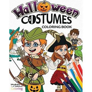 Halloween Costumes Coloring Book: A Creative Halloween Fashion Coloring Book for Kids Ages 4-8