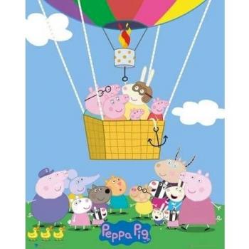 Kinderposter Peppa Pig – Ballon TV, 40 × 50 cm