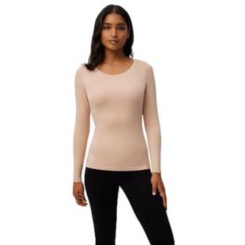 Camiseta térmica control de temperatura manga larga nude Ysabel Mora