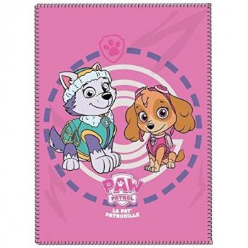 Tapis de peluche PAT PATROUILLE 110x140 cm Rose