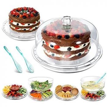 6-in-1 Clear Cake & Punch Dispenser