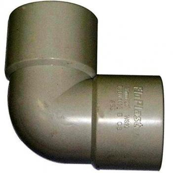 FLOPLAST Solvent Weld Knuckle Bend 90 Degree Black 40mm