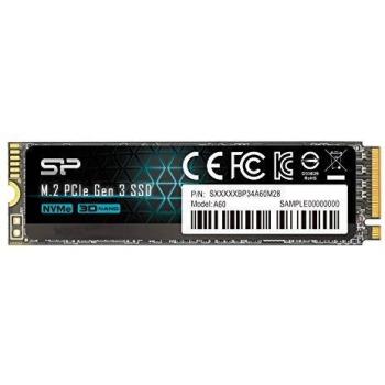 SSD Interne Silicon Power 512Go NVMe M.2 PCIe Gen3x4 Noir