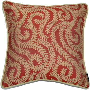 McAlister Textiles Little Leaf Spice Orange Cushion Cover
