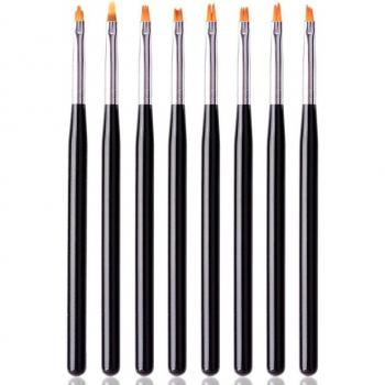 Nail Art Brush Pen with 6 Petal Shapes