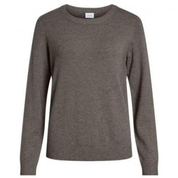 Vila Viril L/S O‑Neck Warme Trui met Knoopdetails