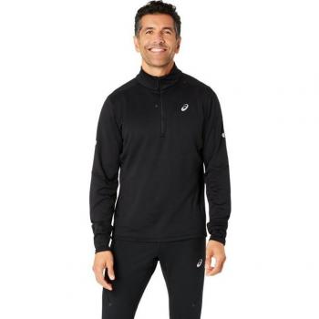 ASICS Thermo Laufshirt 1/2 Zip Herren Schwarz L