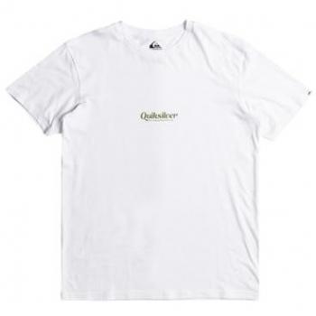 Quiksilver QS SIMPLE LETTRING T-Shirt für Herren, weiß, Kurzarm