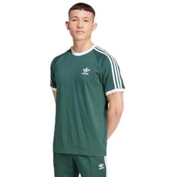 Camiseta de Manga Corta Adidas Adicolor Classics 3-Stripes Hombre Verde Mineral Slim Fit