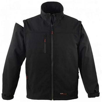 YANG 2 en 1 Veste de travail softshell – Couleur Noire – 5YANDM