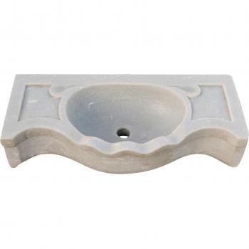 White Marble W70xDP33xH17 cm Basin