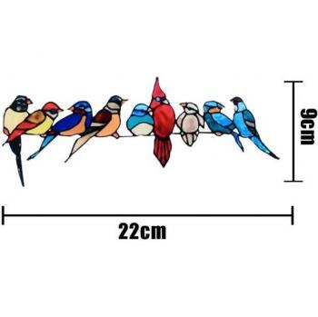 Brilliant Colorful Happy Bird Window Stickers