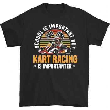 T‑shirt de l'école de kart noir