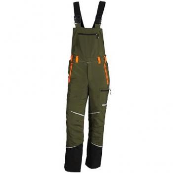 Schnittschutz-Latzhose Mistral 3.0 Grün/Orange von KOX Gr. 60