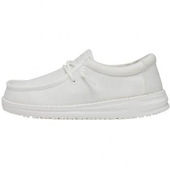 Zapatillas Blancas Hey Dude Modelo Wally Youth para Niños