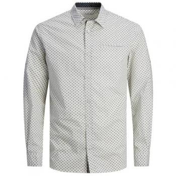 Jack & Jones Langarmhemd Remy Detail Weiß M