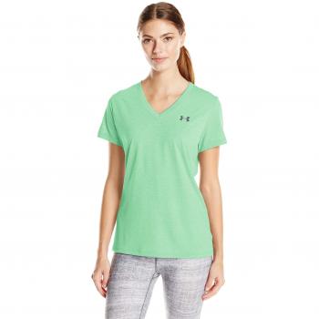 Unter Armour Damen SSV Twist Short Sleeve – Grünschauer Typhon / Graufilter – XS