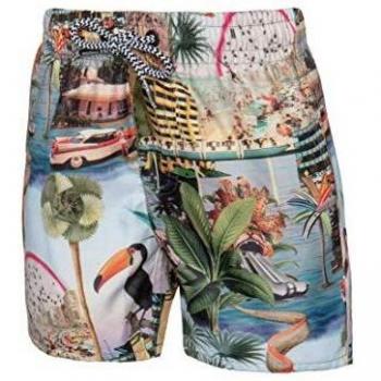 Herrenbeachshort Clemens TD von Protest – Grau/Grün – 92 cm