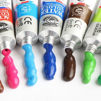 Set Artístico 12 Tubos Acrílicos 6 ml – Pintura y Cepillo de Calidad