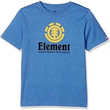 Camiseta Element Vertical SS, Talla 10/S, Niños, Azul (Niagara Heather)