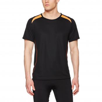 Regular Fit Herren‑Sportshirt Trigema – 644224, einfarbig schwarz (008)